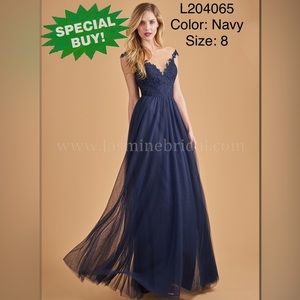 Jasmine Bridesmaid dress - color:Navy  Size:8 New-no alterations, never worn,
